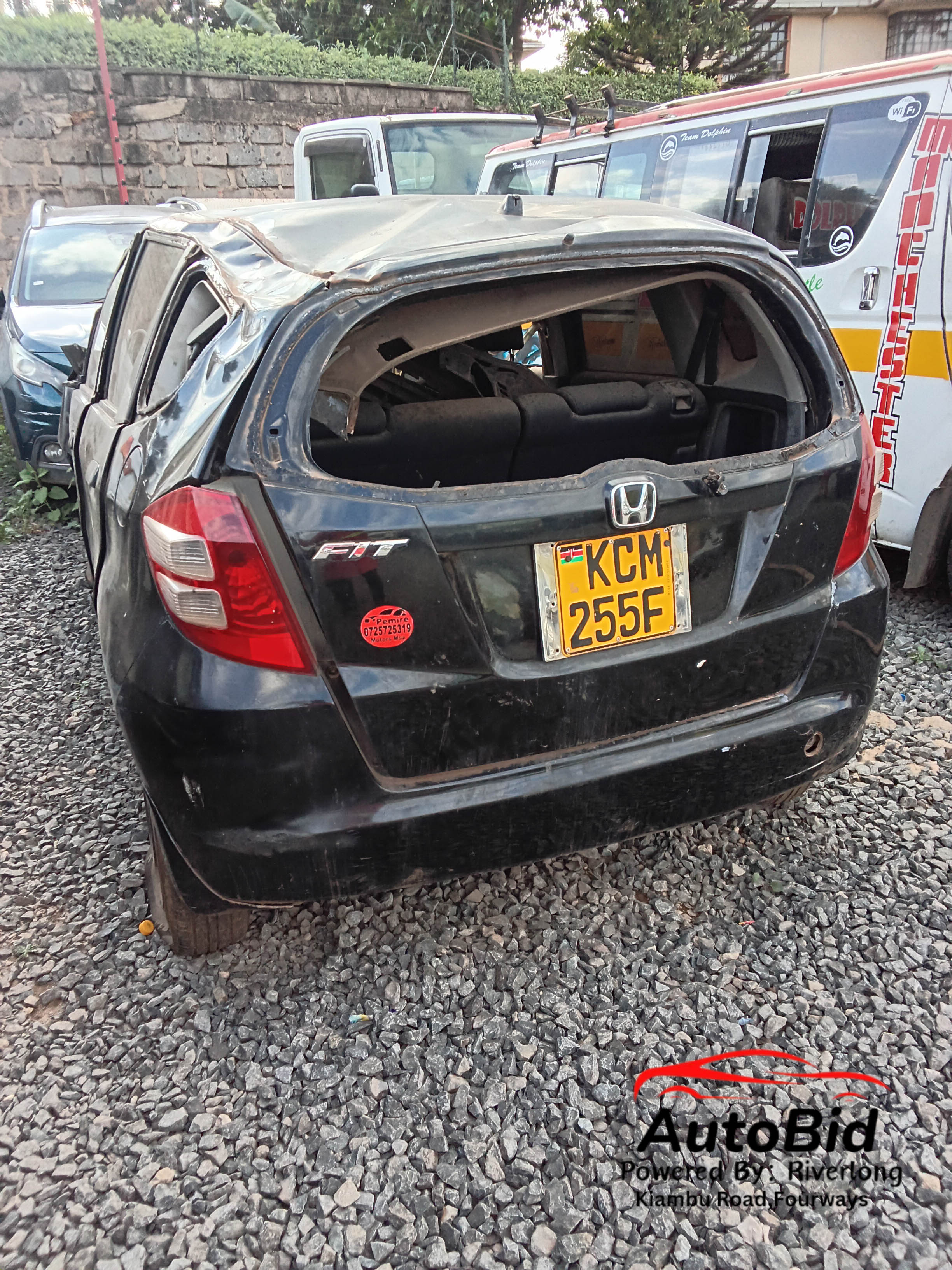 2010 HONDA FIT GE6 Black – photo 2